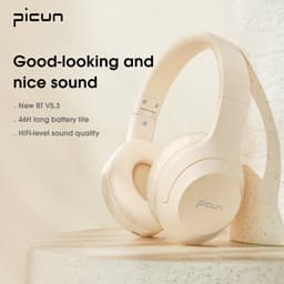 Picun B-01S draadloze koptelefoon/hoofdtelefoon – call pick-up - Ingebouwde HD-microfoon – dual devices connected - zwart — thumbnail 5