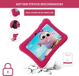Pritom® Kindertablet – Tablet vanaf 3 jaar – Quad Core Processor - 7 inch Kids Tablet – Andriod 10 – 32 GB – WiFi – Bluetooth – Standaard Educatieve Software Geïnstaleerd – Ontspannend & Leerzaam – Roze — thumbnail 3