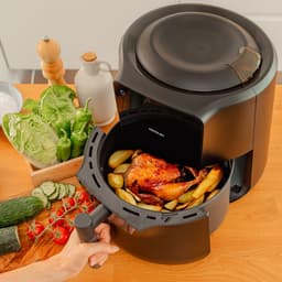 Cecotec Heißluftfritteuse Cecofry Rain. 5,5 l, integrierte Ölbrause, 7 Stufen, fortschrittliche Technologie, 1550 W, Touchpanel. — thumbnail 5