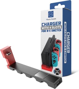 Heuts Goods - Oplaadstation Geschikt voor Nintendo Switch - Nintendo Switch Accessoires - Oplader Geschikt voor Nintendo Switch - Voor 4 Nintendo Switch Joy Cons — thumbnail 3