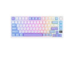 Royal Kludge RKM75 - Mechanisch Gaming Toetsenbord - Gaming Keyboard - Draadloos - Met Display - RGB - Silver Switches