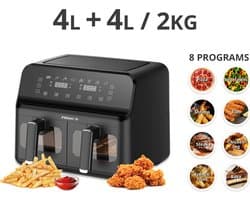 Friac AIF 8017 GS Dubbele Airfryer 4+4 L 2700W