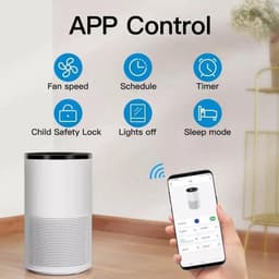Luchtreiniger met HEPA filter - zuiver oppervlakte 30m² - met app bedienbaar — thumbnail 3