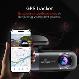 RedTiger F9 Dual Dashcam voor auto - Ultra 4K & 1080P - Voor en Achter Camera - WiFi en GPS - met App - Sony Sensor - Nachtzicht - Parkeerbewaking - G Sensor - Loop opname - Full HD achter camera - Met 32GB SD Kaart — thumbnail 5