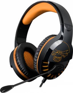 Spirit of Gamer Headset – Kinder Koptelefoon - Koptelefoon - Microfoon – Geschikt Voor Headset Nintendo Switch/PS5/PS4/Xbox Series X/S/Xbox One/Pc – Ruisonderdrukkende Microfoon – Verstelbare hoofdband – Helder geluid – Zwart/Oranje — thumbnail 1