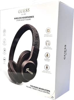 Guess Bluetooth Headphones - 4G tone on tone script logo - Bruin — thumbnail 2