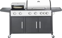SUMM – Salvatore – Zwart - Staal – Barbecue – BBQ– Pizza Oven – Grill – BBQ Grill - Stevig staal – Smoker – Gasbarbecue – Stijlvol — thumbnail 1