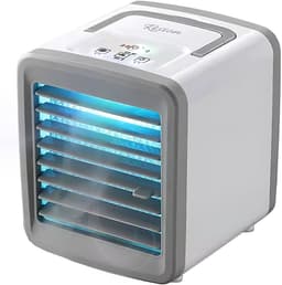 Rision Mobiele Airconditioner - Mini Airco - Luchtbevochtiger - Bureauventilator - Aircooler - USB Aansluitbaar - 3 Koeling Standen & 2 Windsnelheden - Wit — thumbnail 1