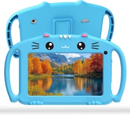 Kindertablet Vanaf 3 Jaar - Tablet Kinderen - Kinderspeelgoed - Blauw — thumbnail 1