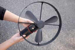 Caliber Draadloze ventilator - Kantelbaar en Draaibaar - Fluisterstil en krachtig - 2 Standen - Inclusief LED Lamp - Accu niet meegeleverd - Werkt met PowerSnap Accu Platform (CPS-FAN) — thumbnail 4