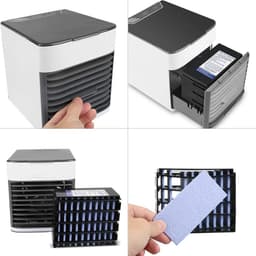 Mini Airco – USB Luchtkoeler met Watertank – Air Cooler – Ventilator – Draagbare Airconditioning – Voor Slaapkamer & Kantoor — thumbnail 2