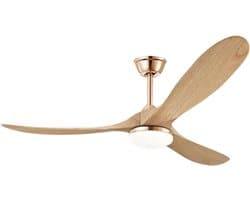 Nivard Plafondventilator - Met Verlichting - Plafond Ventilator - Met Lamp - Plafonniere Met Ventilator - Met Licht - Stijl Q - 150cm