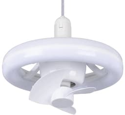 Livano Plafondventilator - Met Verlichting - Plafond Ventilator - Met Lamp - Plafonniere Met Ventilator - Met Licht - Wit — thumbnail 1