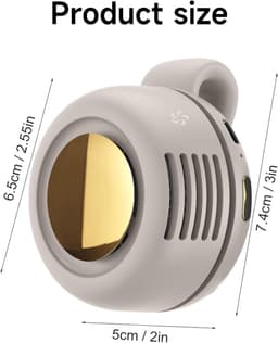 Mini Ventilator - Clip-On Ventilator - Oplaadbare USB Ventilator - Portable Clip Fan - Nekventilator - USB Oplaadbare Stille Bladeless Ventilatoren - Verstelbare - Geschikt Voor Buiten, Op Reis En Op Kantoor — thumbnail 3