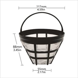 Filter - met handvat - korffilter - geschikt voor Philips koffiemachine HD7751, 7753, 7762, 7761, 7747, 7757 en andere modellen, (4 stuks) — thumbnail 4