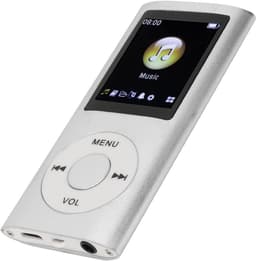 MP3 Speler Bluetooth - Digitaal 1,8-inch LCD-scherm - USB - Draagbaar - Luidsprekers met verliesvrije geluidskwaliteit - Voice recorder - FM radio - SD kaart tot 64GB（let op: de kaart is niet inbegrepen） - Zilvergrijs — thumbnail 5