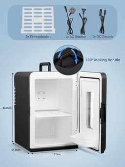 Lexium Mini Fridge for Drinks - Kleine Koelkast - Mini Koelkasten - Minibar - Mini Fridge - Mini Koelkast - Mini Koelkastje - — thumbnail 2
