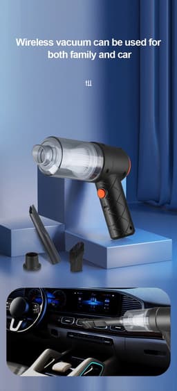Power vacuum. MKR 2.1 Handzame stof zuiger/blazer. Draadloos, uitwasbare filter en USB oplaadbaar. — thumbnail 2