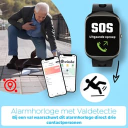 Wiesba® WB33S - GPS Horloge Senior - Smartwatch voor Ouderen - Persoonlijke alarmen - alarm horloge ouderen - GPS Horloge Alzheimer - Valdetectie - Persoonlijk alarm — thumbnail 5