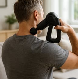 Massage Gun Professioneel - Massage Pistool - Nek en Schouder Massage Apparaat - Massagegun - Hot/Cold Massagekop — thumbnail 4