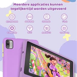 kotsren KT1018 - Android 13 kindertablet - 7 inch - 8(3+5)GB RAM/64GB ROM– 2500mAh - Paars — thumbnail 3