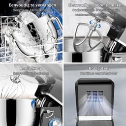 DailySupplies® Deegmachine - Kneedmachine - Deegmixer — thumbnail 2
