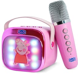 Peppa Pig - karaoke set voor kinderen - draadloze microfoon en speaker - met lichteffecten - stemvervorming — thumbnail 1