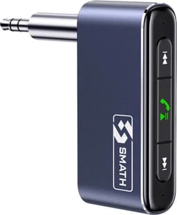 Smath® Bluetooth Receiver BT 5.0 - Bluetooth Ontvanger met 3.5mm AUX - Handsfree Bellen Auto - Stabiele Verbinding - Plug-and-Play — thumbnail 1