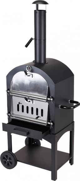 ProGarden Barbecue pizzaoven zwart — thumbnail 1