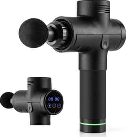 Massage Gun - Massage Apparaten - Fitness - Sport - Massage - 30 Standen - 4 Kopstukken - Inclusief Reistas - Zwart — thumbnail 2