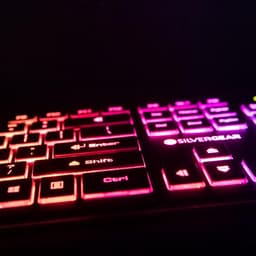 Silvergear Gaming Toetsenbord - Gaming Keyboard - QWERTY met LED - Platte Toetsen - Bedraad - Zwart — thumbnail 4
