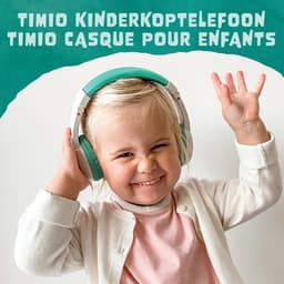 TIMIO Opvouwbare Kinder-Koptelefoon, Hoofdtelefoon, Headphones | Licht, Klein, Compact | Compatibel met TIMIO Player en andere Apparaten | Volume beperkt tot 85dB | Afneembare Kabel | Muziek delen — thumbnail 5