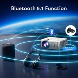 Ervaar de Magie van Thuisbioscoop met Onze Mini LED Beamer - 4K Ondersteuning en Verbluffende Beeldkwaliteit! — thumbnail 2