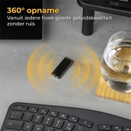 Nuvance - Afluisterapparatuur - 16 Gb - Mini Afluisterapparaat - Voice Recorder Digitaal - Spy Recorder - Dictafoon - Afluisteren Opnemen — thumbnail 4