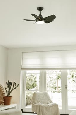 Evolar Plafondventilator met Verlichting - 76 cm - Stille Plafondlamp met Ventilator - Dimbaar Warm Wit Licht (LED) - EVO-CF30B — thumbnail 2