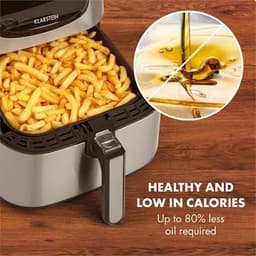AeroVital Deluxe heteluchtfriteuse 1700 watt 5,4 liter edelstaal — thumbnail 3