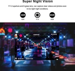 TechU™ Dashcam Dual Camera – M21 Pro – Dashboardcamera – 3 inch Full HD IPS Scherm – Nachtvisie – Looprecording – Bewegingssensor – G-sensor – Parkeermonitor – Incl. Achteruitrijcamera - voor auto — thumbnail 5