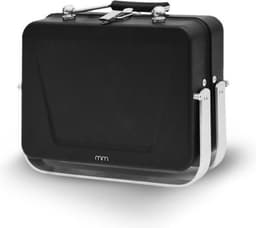 Mikamax Draagbare Mini BBQ - Compacte Tafelbarbecue - 18 cm - RVS Houtskoolgrill — thumbnail 4