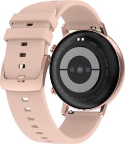 Belesy® Eighteen - Smartwatch Dames - Smartwatch Heren - Horloge - Full Circle - Super mooi scherm - 18 Wijzerplaten - Stappenteller - Bloeddruk - Mutli sport - Milanees - Staal - Goud - Moederdag — thumbnail 4