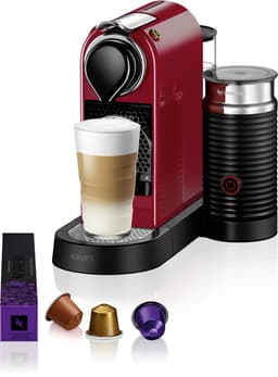 Krups Nespresso Citiz & Milk XN7615 - Koffiecupmachine - Rood - Inclusief Melkopschuimer - Compact — thumbnail 1