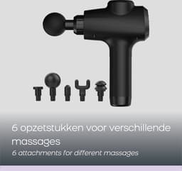 Orange Care Muscle Massage Gun, ontspan en herstel sneller – massage pistool, 6 opzetstukken, 3 snelheidsstanden tot 3200 RPM, massageapparaat, — thumbnail 4