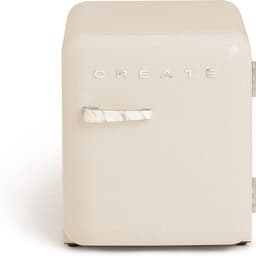 CREATE - Koelkast in retrostijl - Gebroken wit - Handvat Marmer - FRIDGE RETRO 48L — thumbnail 1