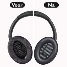 Set Oorkussens voor Bose Koptelefoon met installatie gereedschap - Zwart - QuietComfort 35 - QC35II - QC35 - QC25 - QC15 - QC2 - Soundtrue - Soundlink Around-Ear II AE2 — thumbnail 2