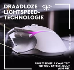 Logitech G502 X Plus - Draadloze Gaming muis - Rechtshandig - Optisch - RGB - Wit — thumbnail 5
