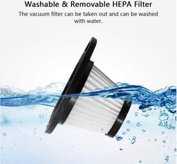 Hepa Filter Geschikt voor Tocmoc T200/T185 Moosoo - Zedar S600 2X Originele Stofzuiger Accessoires Vervanging Filter Handheld Draadloze Stofzuiger — thumbnail 5