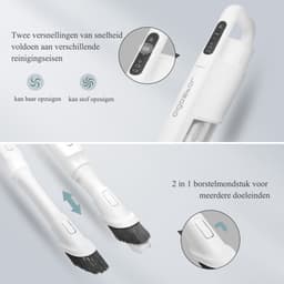 Aigostar Rocket 33YAS - Steelstofzuiger draadloos - Handstofzuiger- Kruimelzuiger - Wit — thumbnail 4