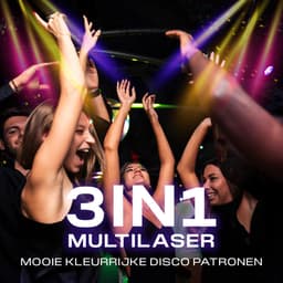 Boscer Disco Laser | 3 in 1 Multilaser | 4000mA Oplaadbare Accu | Stroboscoop & Parscoop effect | LED Disco | Party discolaser | Geluid gestuurd | Discolamp | Lichteffect — thumbnail 3