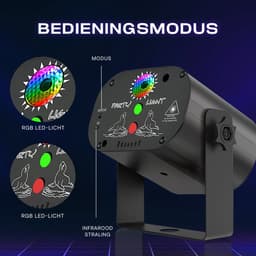 Boscer Disco Laser | 3 in 1 Multilaser | 4000mA Oplaadbare Accu | Stroboscoop & Parscoop effect | LED Disco | Party discolaser | Geluid gestuurd | Discolamp | Lichteffect — thumbnail 5