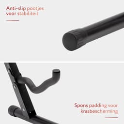 Gitaarstandaard Akoestische gitaar en Elektrische gitaar - volledig inklapbare "A"-standaard — thumbnail 5