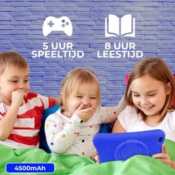 Relave Kindertablet 8 Inch - Kindertablet vanaf 3 Jaar – 3000mAh batterij – 32 GB geheugen – 2Gb RAM – Ouderlijk Toezicht – NL apps – Incl. Beschermhoes – Blauw — thumbnail 3